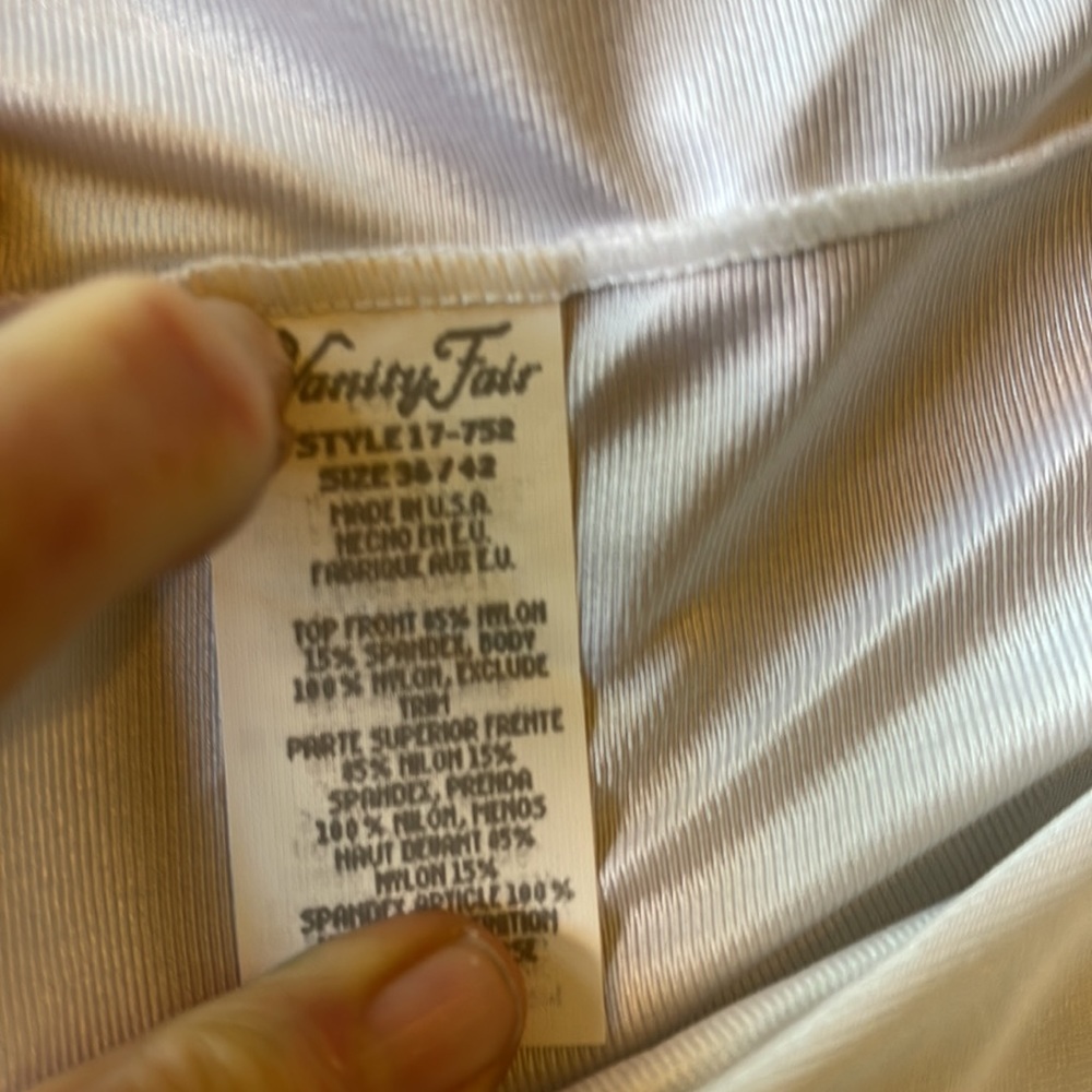 VANITY FAIR CAMI Sz36 LACE VINTAGE - Picture 9 of 9